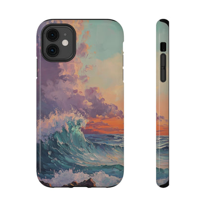 Ocean Sunset Waves Phone Case – MagSafe Compatible for iPhone & Samsung Galaxy