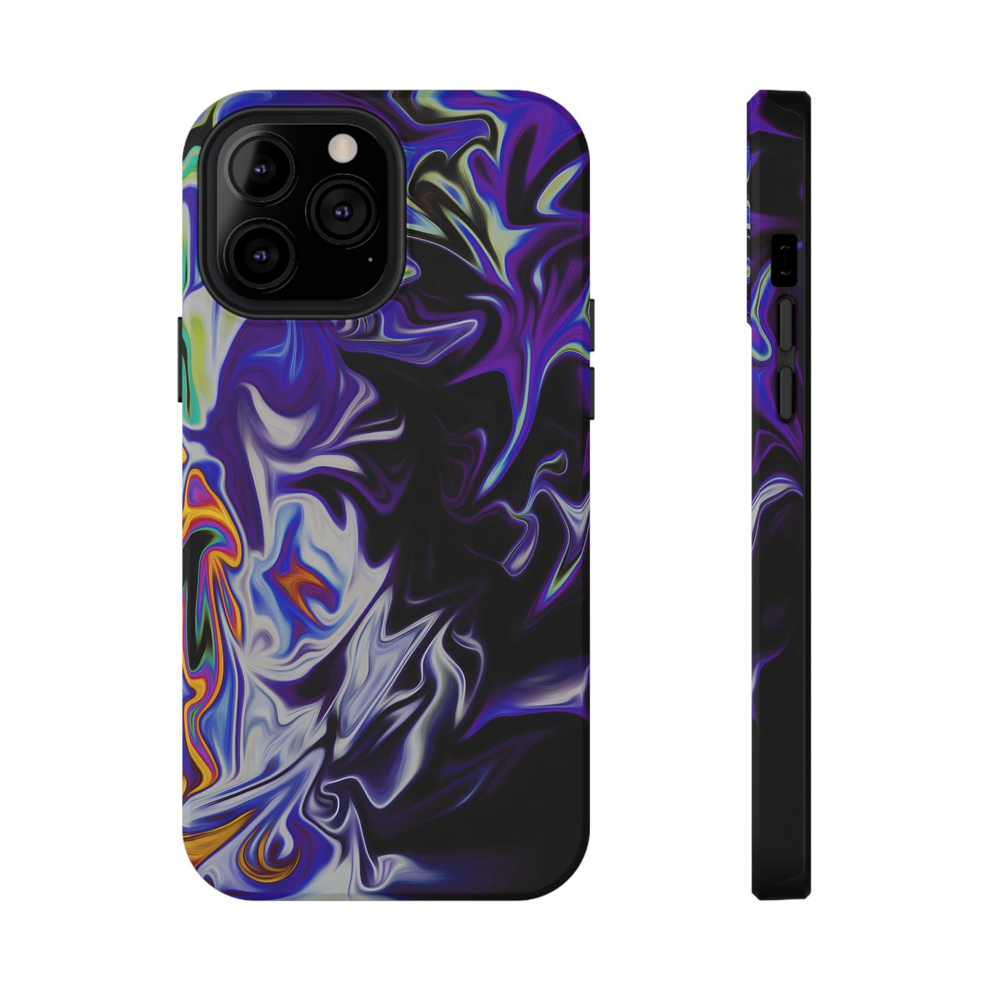 Dark Cosmic Swirl Phone Case – MagSafe Compatible for iPhone & Samsung Galaxy