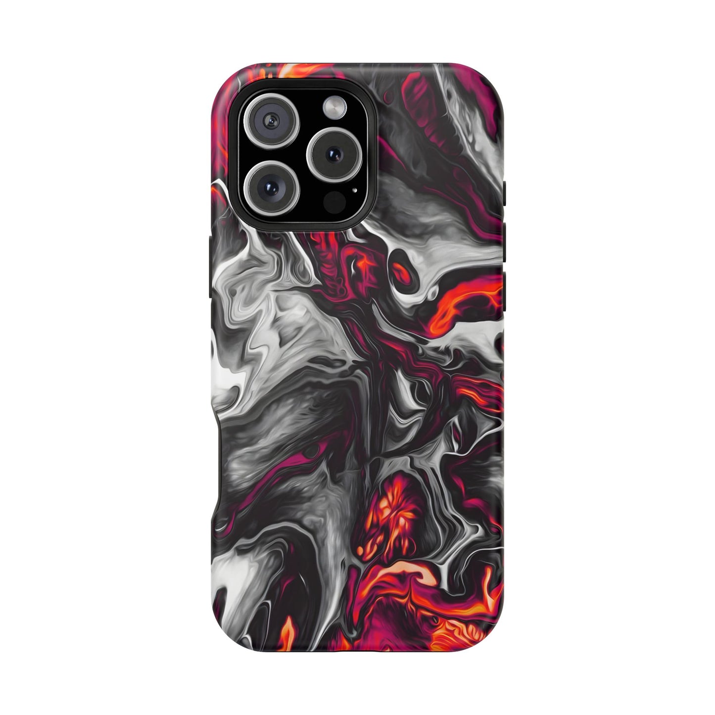 Dark Marble Swirl Phone Case – MagSafe Compatible for iPhone & Samsung Galaxy