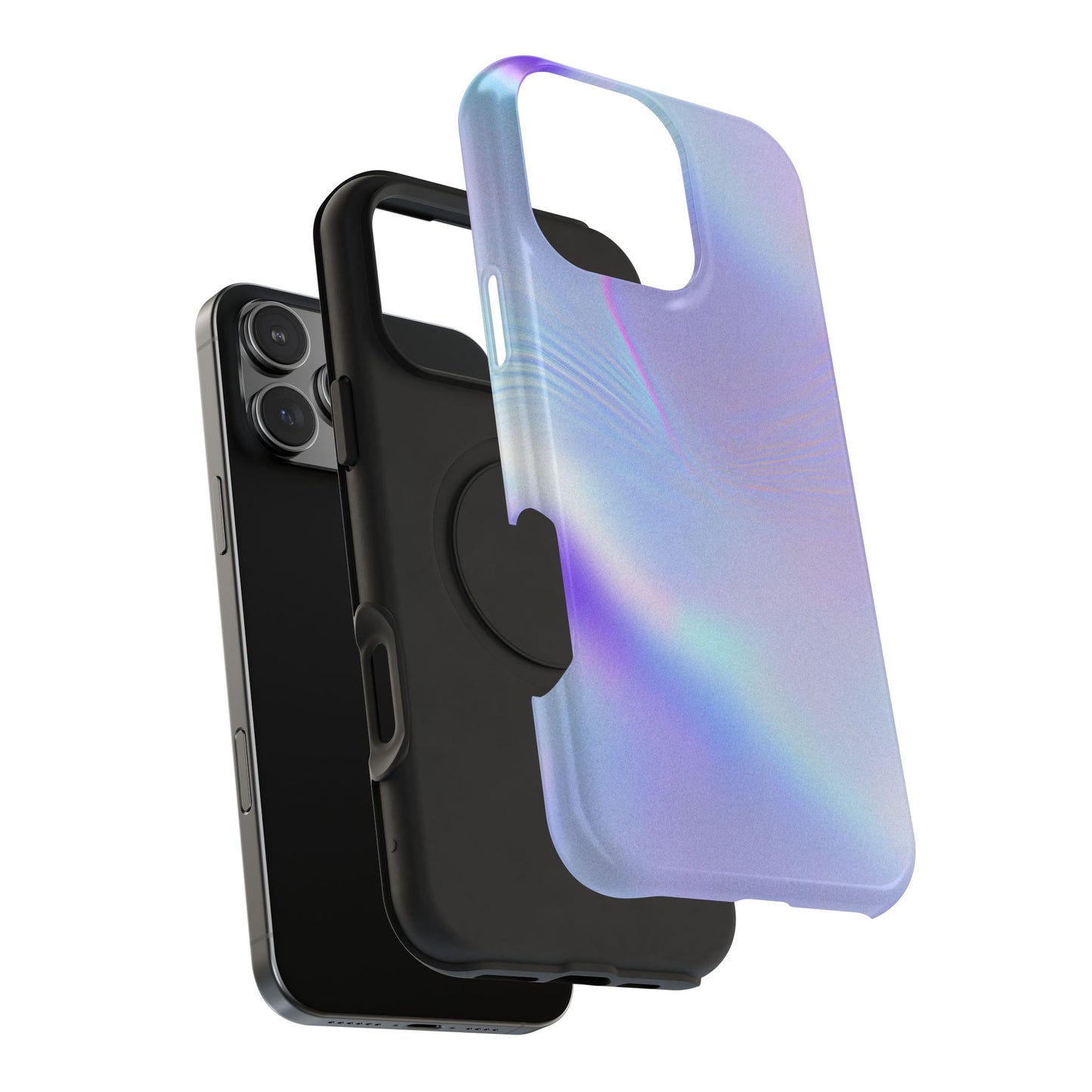 Iridescent Lavender Lightbeam Phone Case – MagSafe Compatible for iPhone & Samsung Galaxy