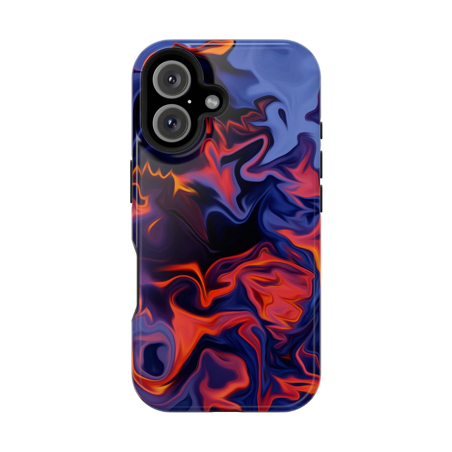 Fiery Swirl Abstract Phone Case – MagSafe Compatible for iPhone & Samsung Galaxy