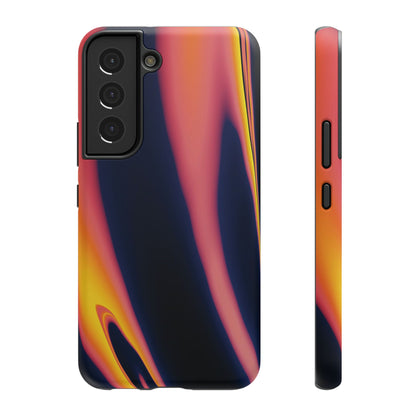 Neon Sunset Flame Phone Case – MagSafe Compatible for iPhone & Samsung Galaxy