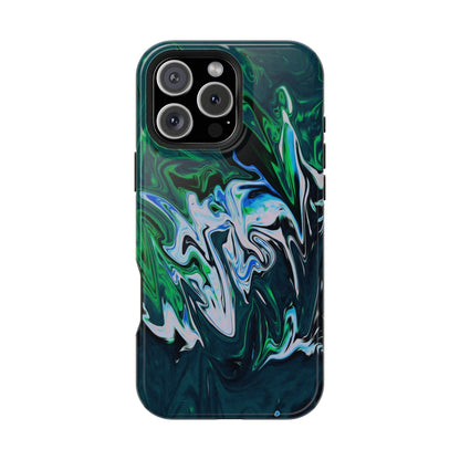 Prismatic Holographic Swirl Phone Case – MagSafe Compatible for iPhone & Samsung Galaxy