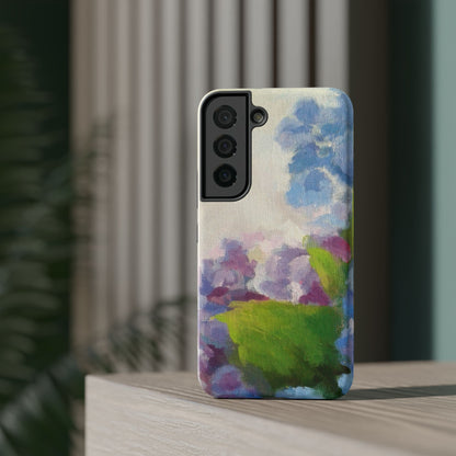Hydrangea Dream Phone Case – Artistic Floral Design, MagSafe Compatible for iPhone & Samsung Galaxy