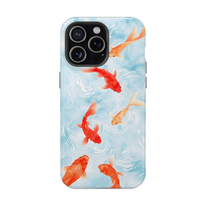 Koi Fish Pond Phone Case – MagSafe Compatible for iPhone & Samsung Galaxy