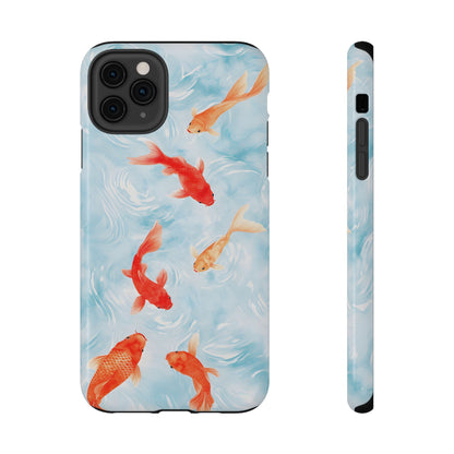 Koi Fish Pond Phone Case – MagSafe Compatible for iPhone & Samsung Galaxy