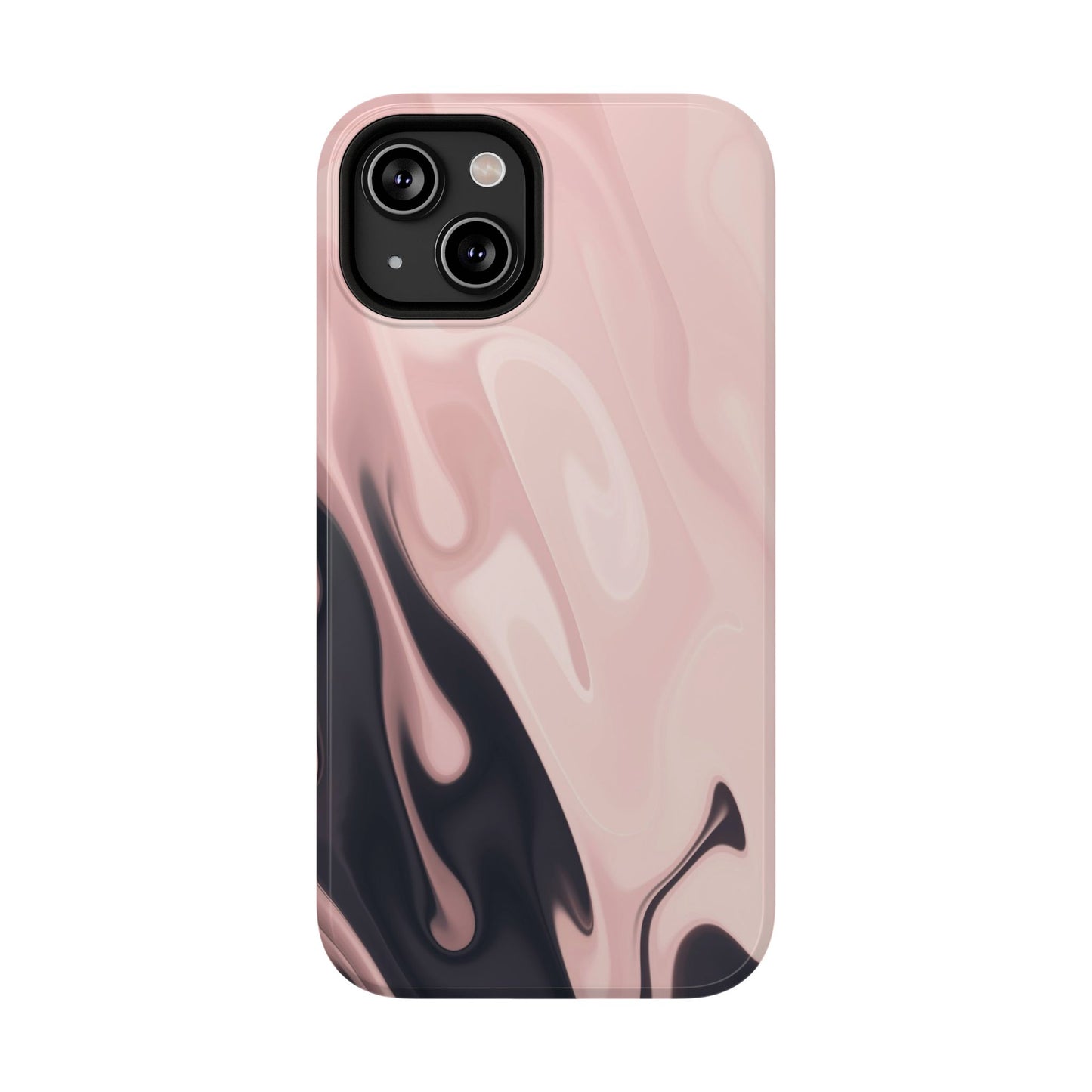 Blush Noir Ink Flow Phone Case – MagSafe Compatible for iPhone & Samsung Galaxy