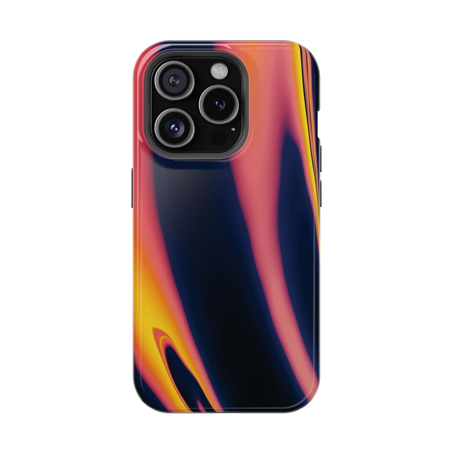Neon Sunset Flame Phone Case – MagSafe Compatible for iPhone & Samsung Galaxy