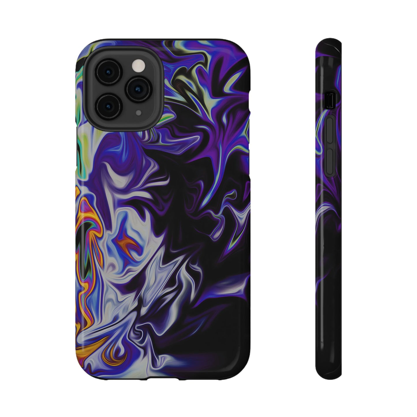 Dark Cosmic Swirl Phone Case – MagSafe Compatible for iPhone & Samsung Galaxy