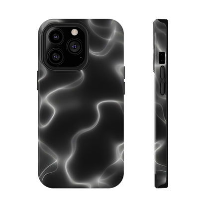 Electric Black Glow Phone Case – MagSafe Compatible for iPhone & Samsung Galaxy