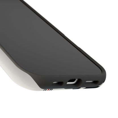 Retro Black & Red Wave Phone Case – MagSafe Compatible for iPhone & Samsung Galaxy