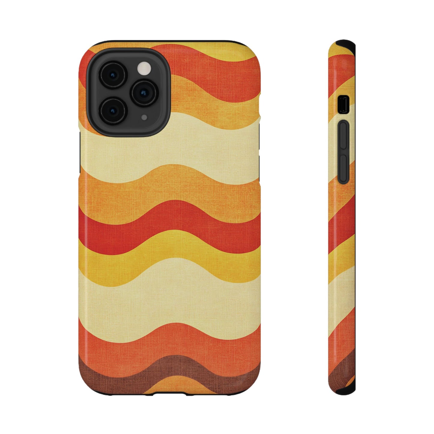 Retro Sunset Waves Phone Case – MagSafe Compatible for iPhone & Samsung Galaxy