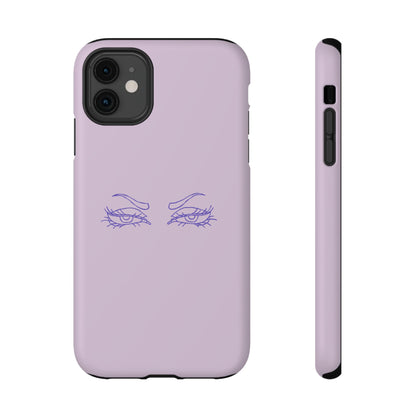 Sassy Line Art Eyes Phone Case – MagSafe Compatible for iPhone & Samsung Galaxy