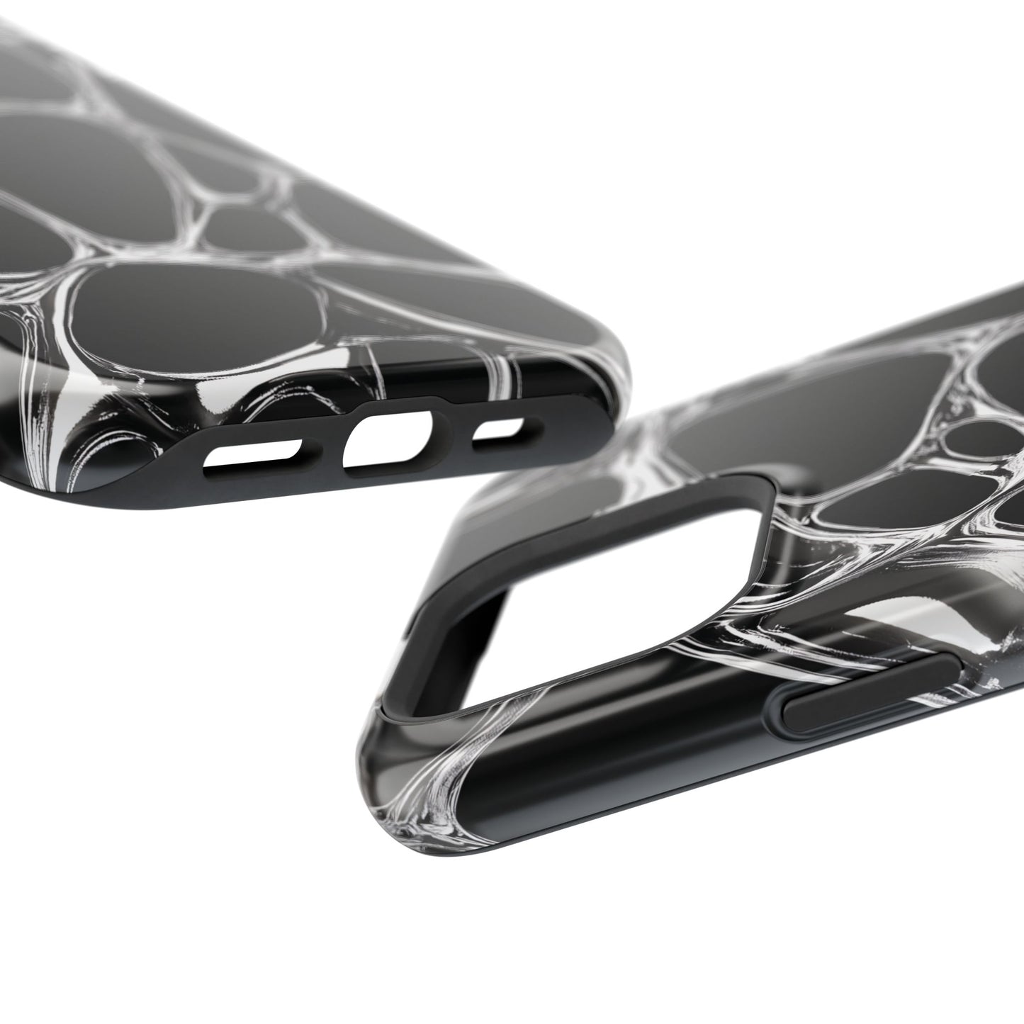 Liquid Metal Abstract Phone Case – MagSafe Compatible for iPhone & Samsung Galaxy