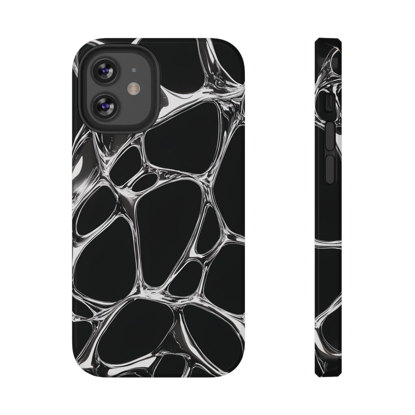 Liquid Metal Abstract Phone Case – MagSafe Compatible for iPhone & Samsung Galaxy