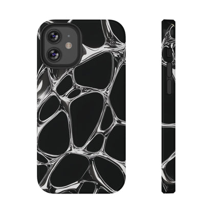 Liquid Metal Abstract Phone Case – MagSafe Compatible for iPhone & Samsung Galaxy