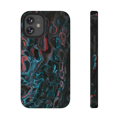 Dark Abyss Iridescent Texture Phone Case – MagSafe Compatible for iPhone & Samsung Galaxy