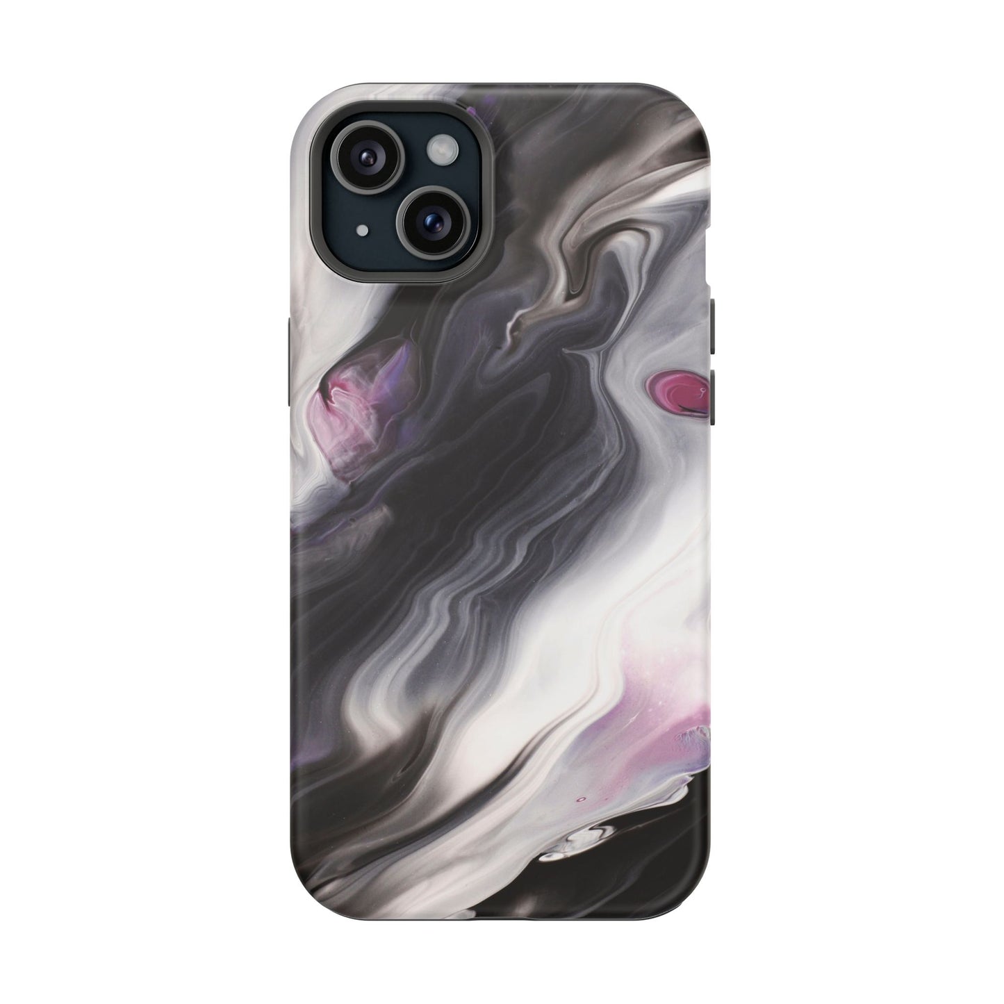 Galaxy Smoke Noir Marble Phone Case – MagSafe Compatible for iPhone & Samsung Galaxy