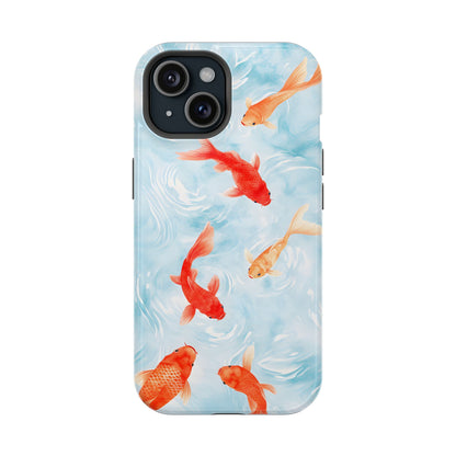 Koi Fish Pond Phone Case – MagSafe Compatible for iPhone & Samsung Galaxy