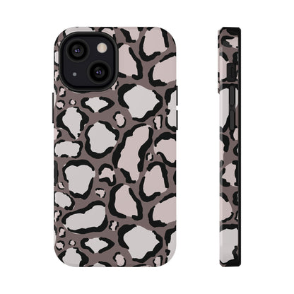 Chic Leopard Print Phone Case – MagSafe Compatible for iPhone & Samsung Galaxy