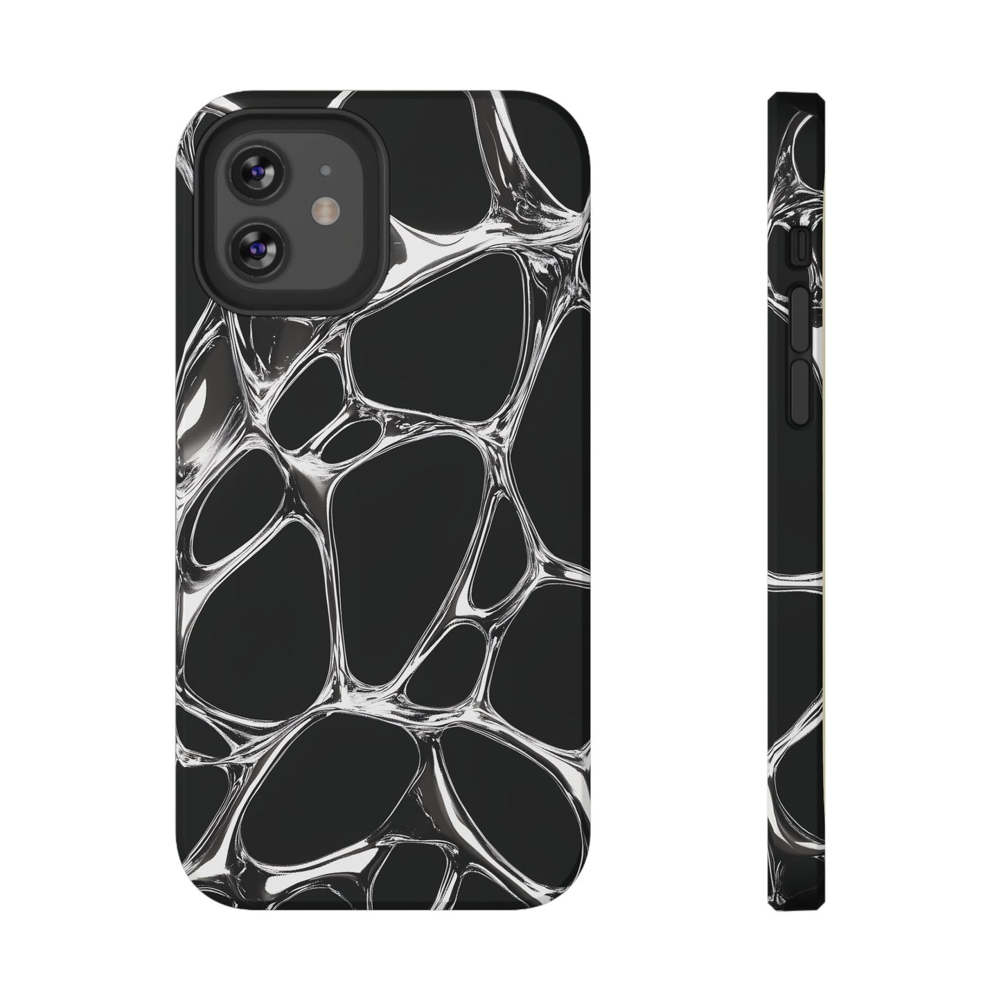 Liquid Metal Abstract Phone Case – MagSafe Compatible for iPhone & Samsung Galaxy