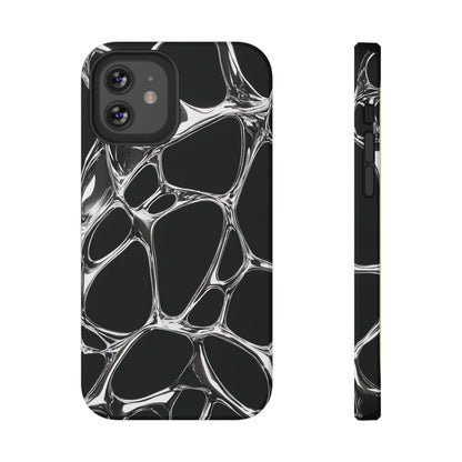 Liquid Metal Abstract Phone Case – MagSafe Compatible for iPhone & Samsung Galaxy