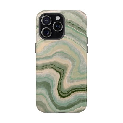 Earthy Agate Stone Phone Case – MagSafe Compatible for iPhone & Samsung Galaxy