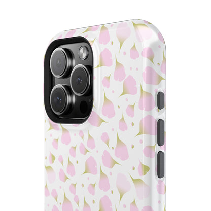 Soft Pink Petal Pattern Phone Case – MagSafe Compatible for iPhone & Samsung Galaxy