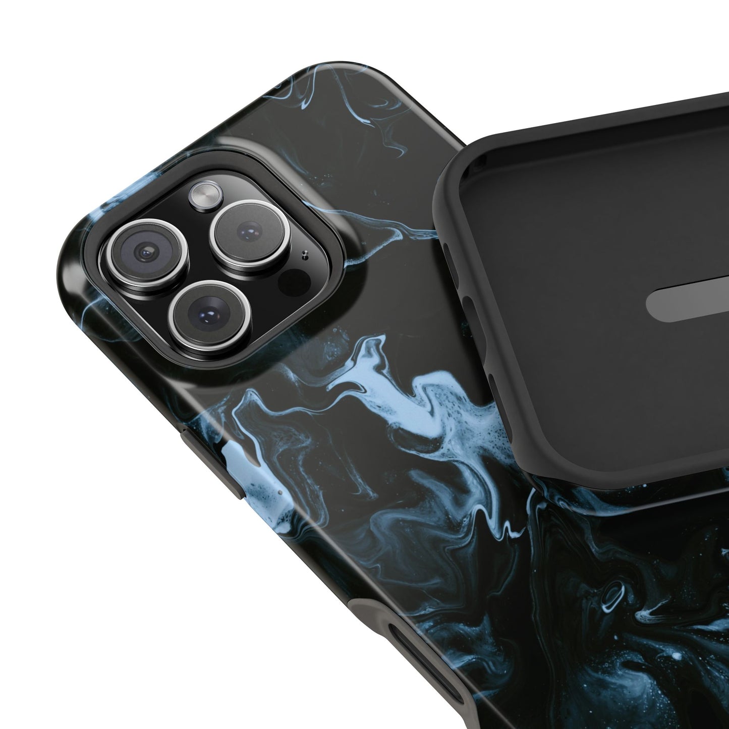 Midnight Frost Swirl Phone Case – MagSafe Compatible for iPhone & Samsung Galaxy