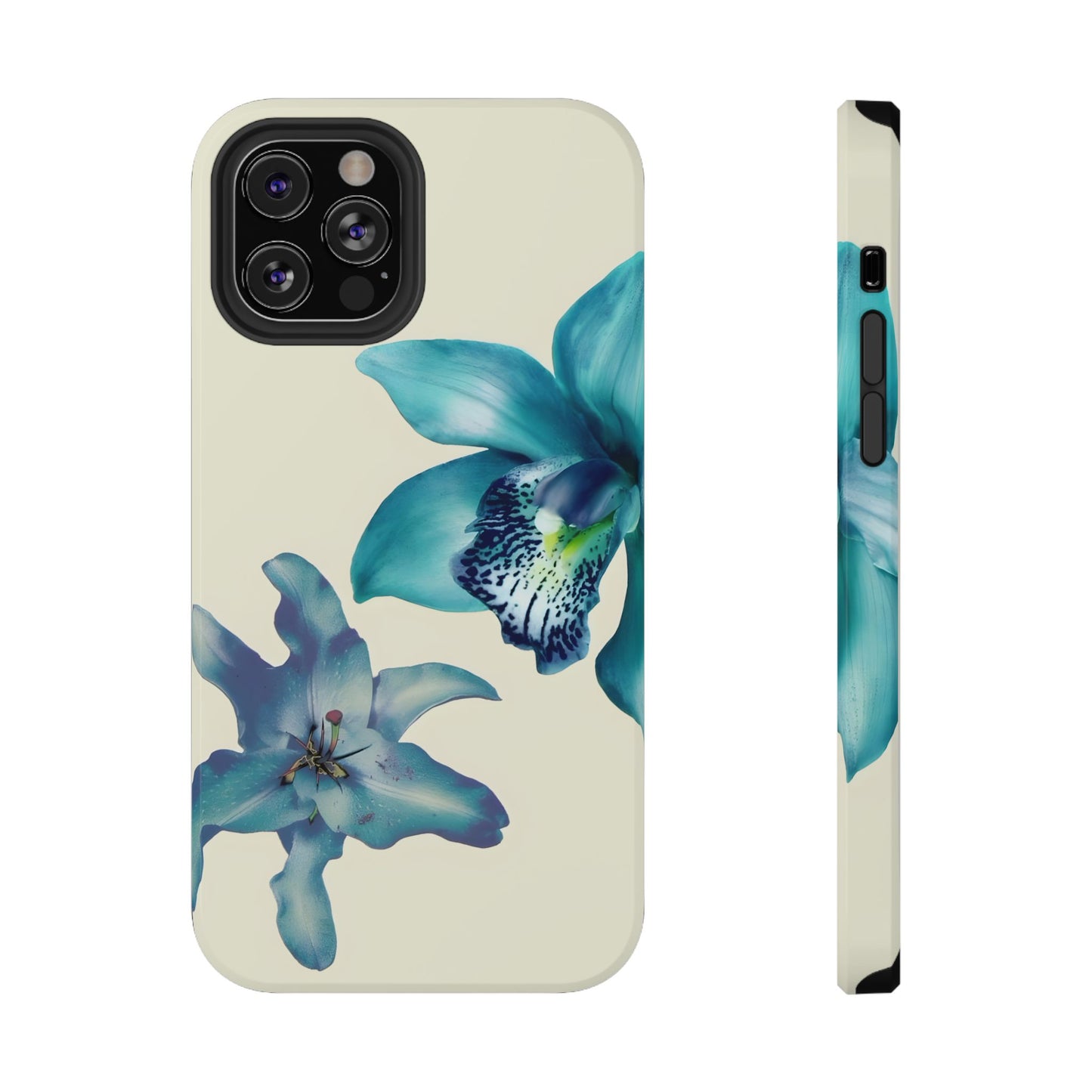 Blue Orchid Floral Phone Case – MagSafe Compatible for iPhone & Samsung Galaxy