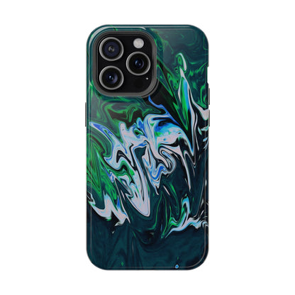 Prismatic Holographic Swirl Phone Case – MagSafe Compatible for iPhone & Samsung Galaxy