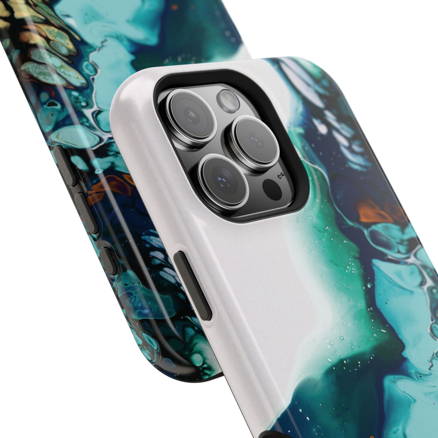 Ocean Reef Abstract Flow Phone Case – MagSafe Compatible for iPhone & Samsung Galaxy