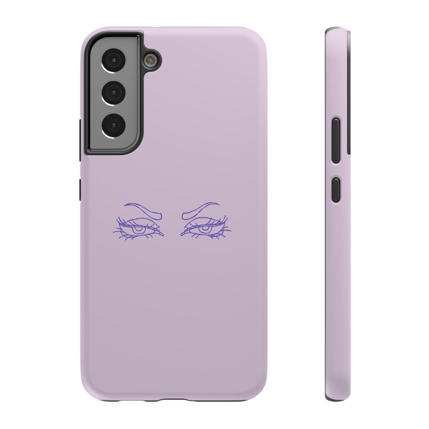 Sassy Line Art Eyes Phone Case – MagSafe Compatible for iPhone & Samsung Galaxy