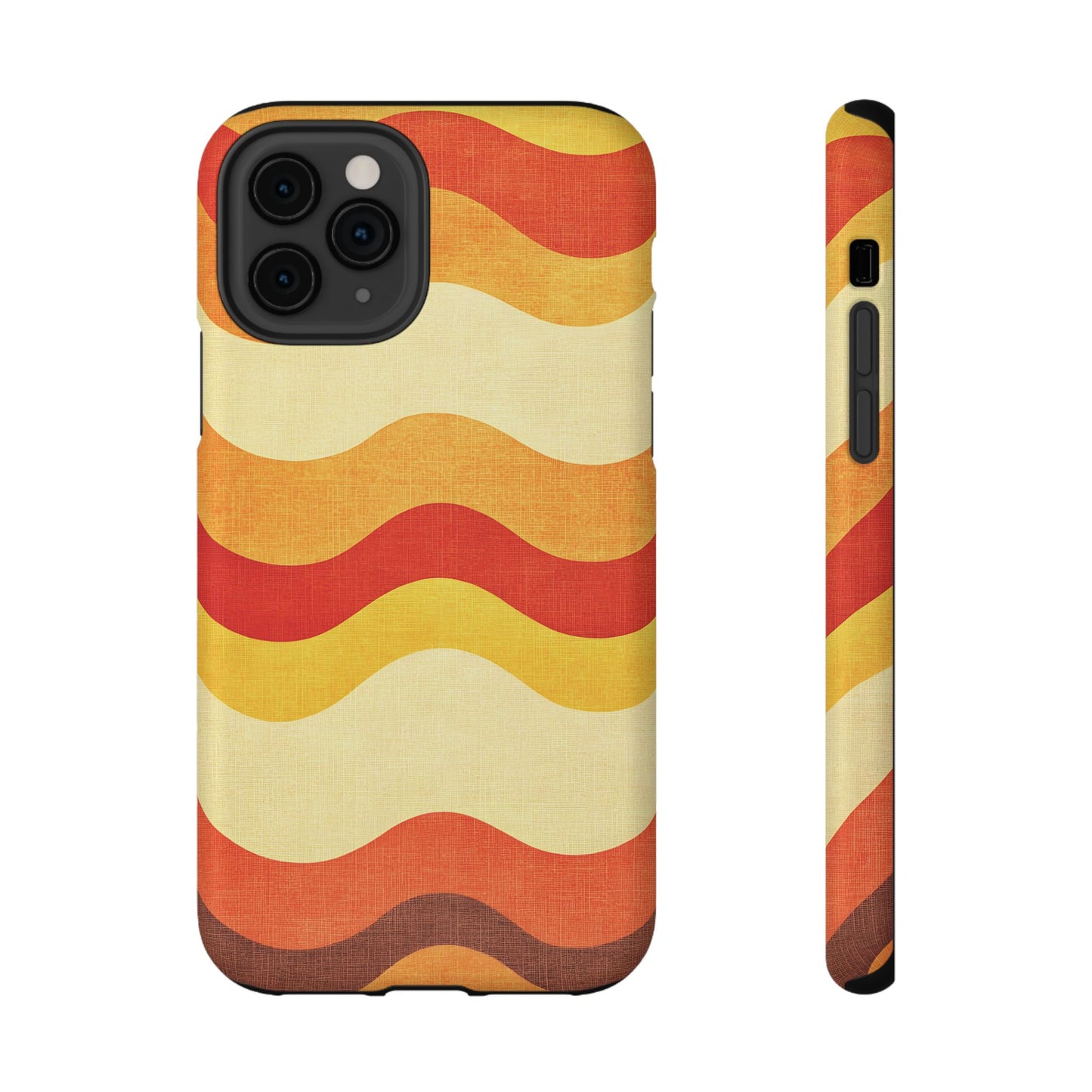 Retro Sunset Waves Phone Case – MagSafe Compatible for iPhone & Samsung Galaxy
