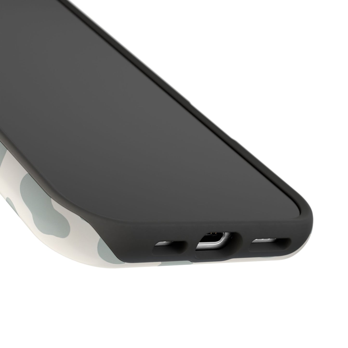 Soft Gray Camo Print Phone Case – MagSafe Compatible for iPhone & Samsung Galaxy