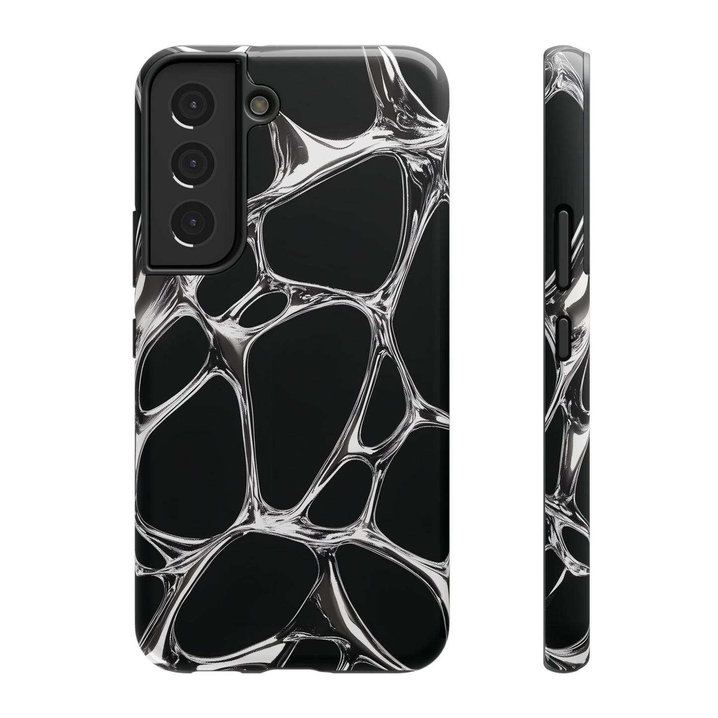 Liquid Metal Abstract Phone Case – MagSafe Compatible for iPhone & Samsung Galaxy