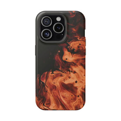 Molten Lava Abstract Art Phone Case – MagSafe Compatible for iPhone & Samsung Galaxy