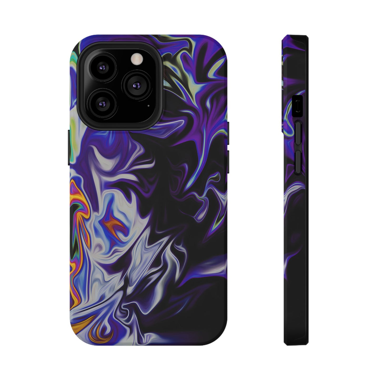 Dark Cosmic Swirl Phone Case – MagSafe Compatible for iPhone & Samsung Galaxy