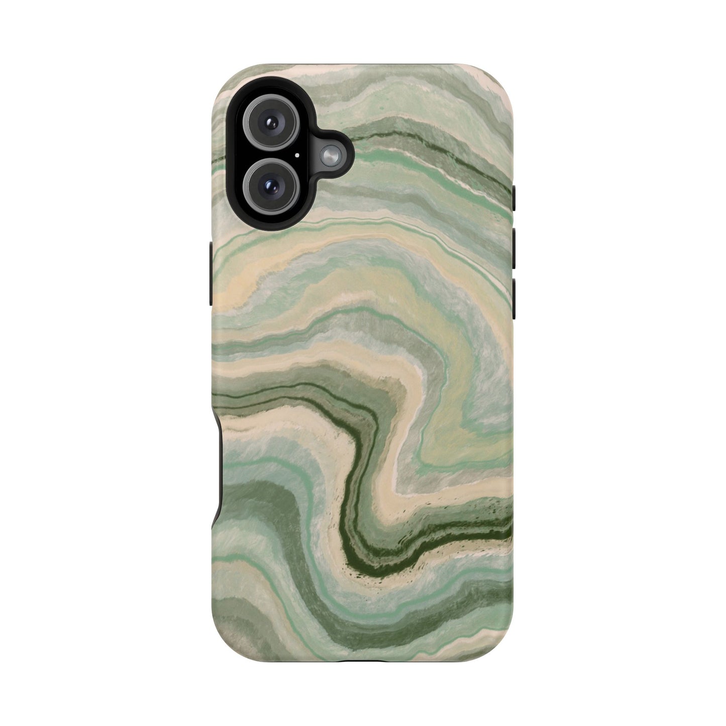 Earthy Agate Stone Phone Case – MagSafe Compatible for iPhone & Samsung Galaxy