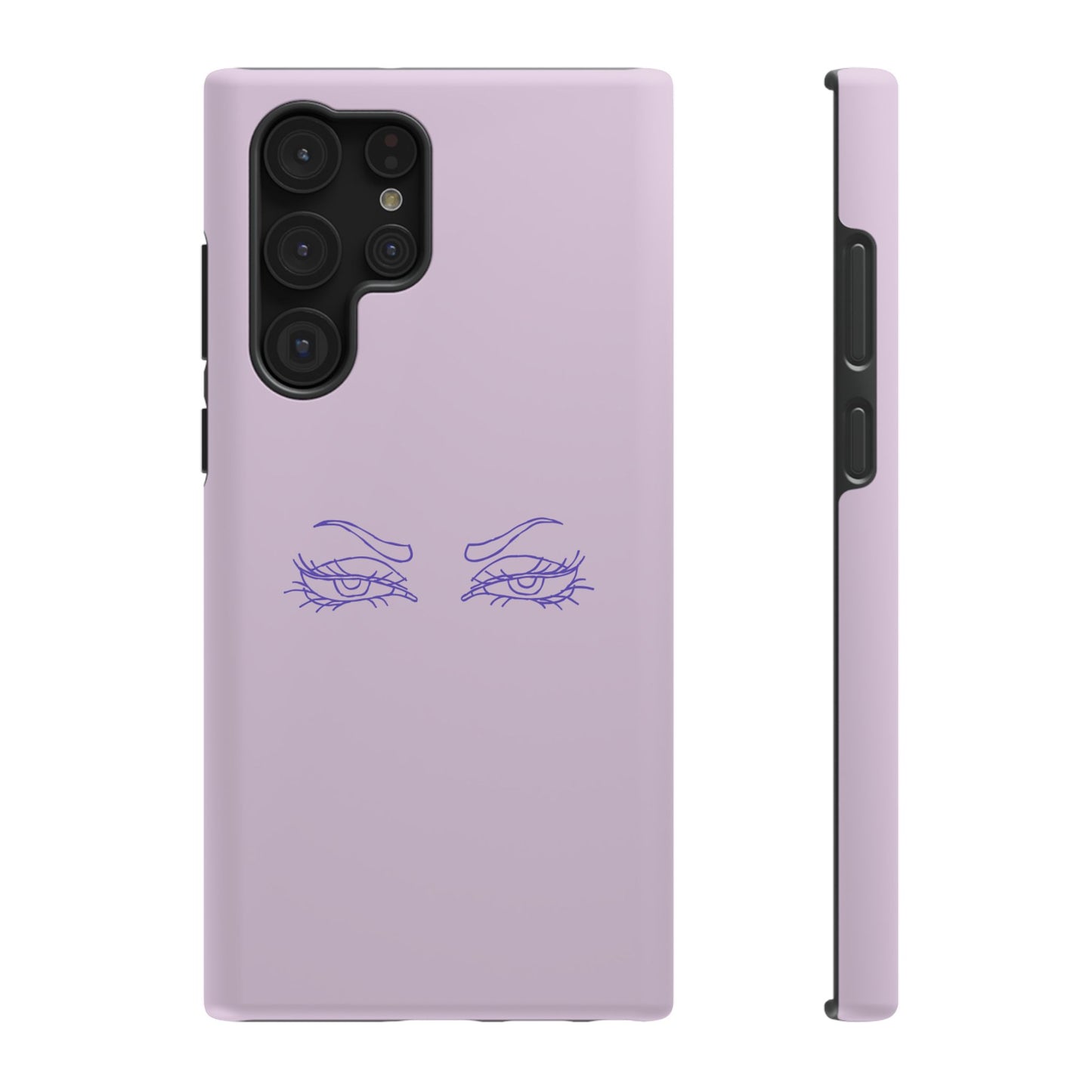 Sassy Line Art Eyes Phone Case – MagSafe Compatible for iPhone & Samsung Galaxy