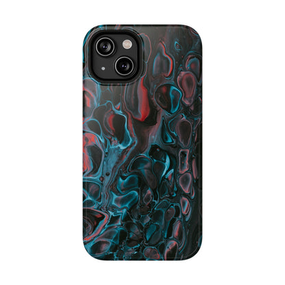 Dark Abyss Iridescent Texture Phone Case – MagSafe Compatible for iPhone & Samsung Galaxy
