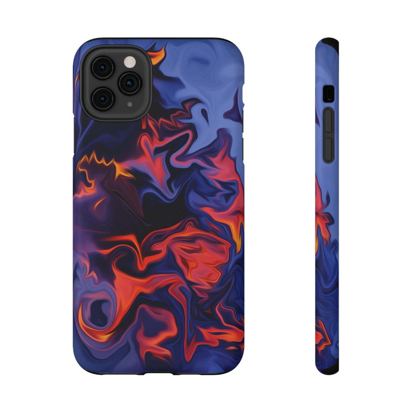 Fiery Swirl Abstract Phone Case – MagSafe Compatible for iPhone & Samsung Galaxy