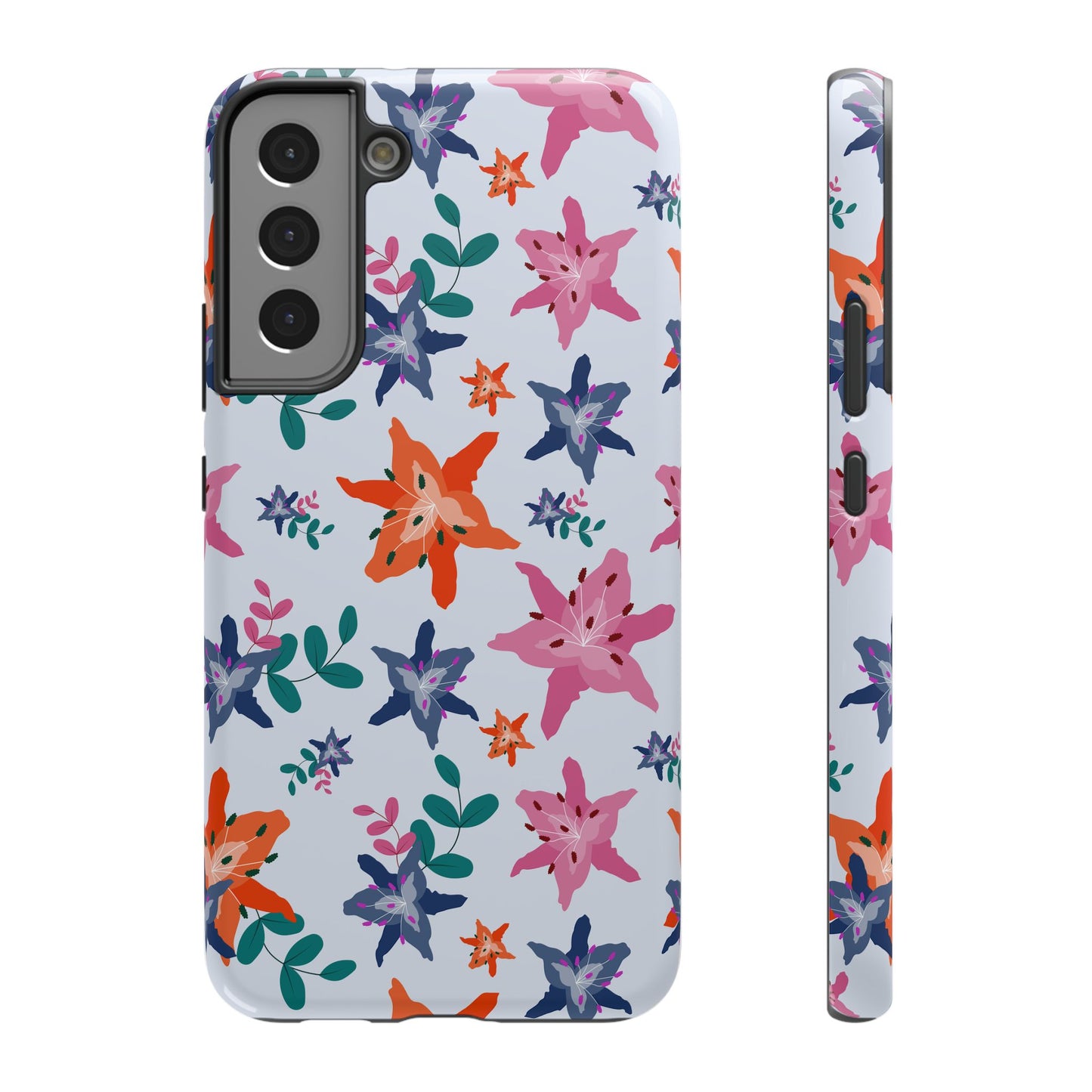 Watercolor Lily Garden Phone Case – MagSafe Compatible for iPhone & Samsung Galaxy