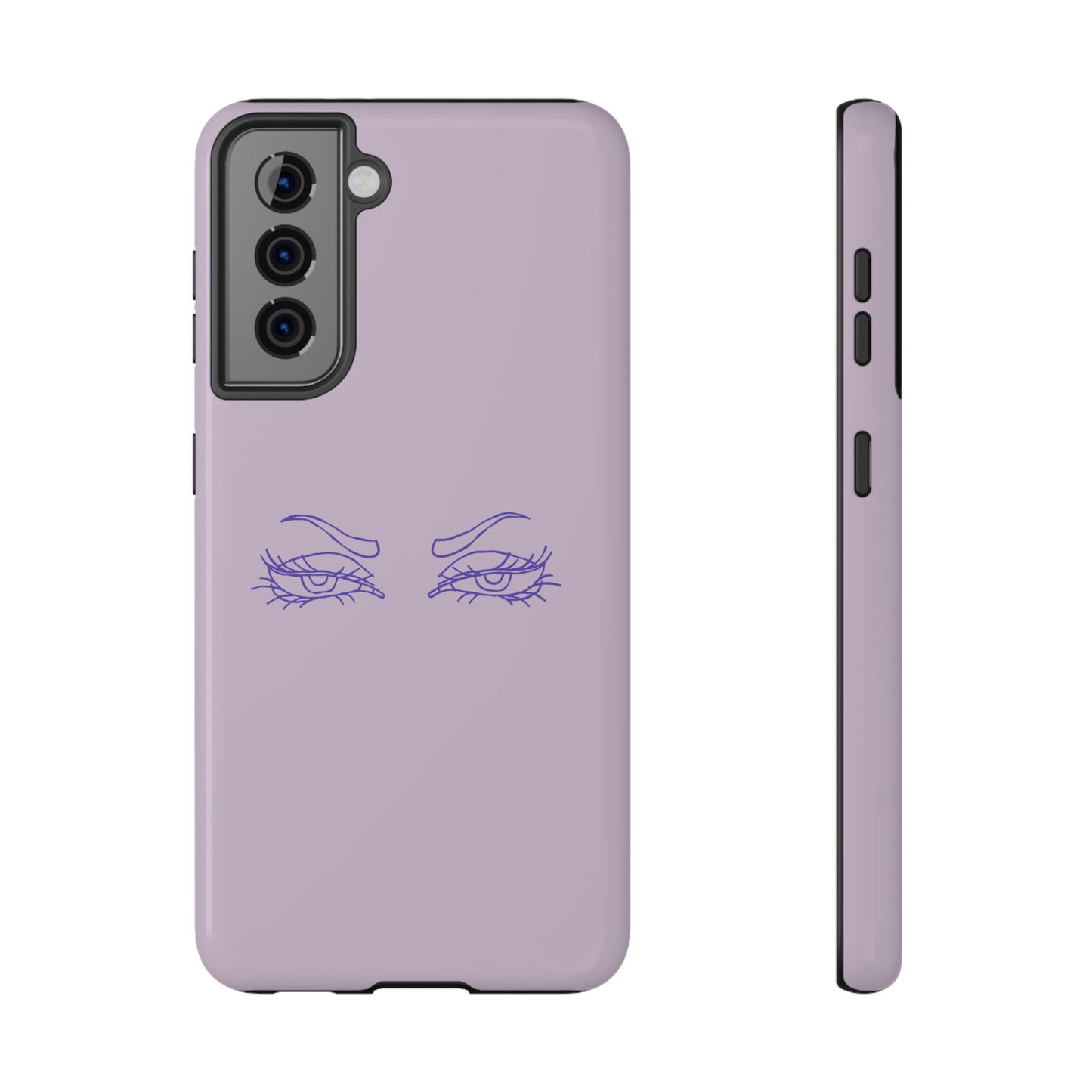 Sassy Line Art Eyes Phone Case – MagSafe Compatible for iPhone & Samsung Galaxy
