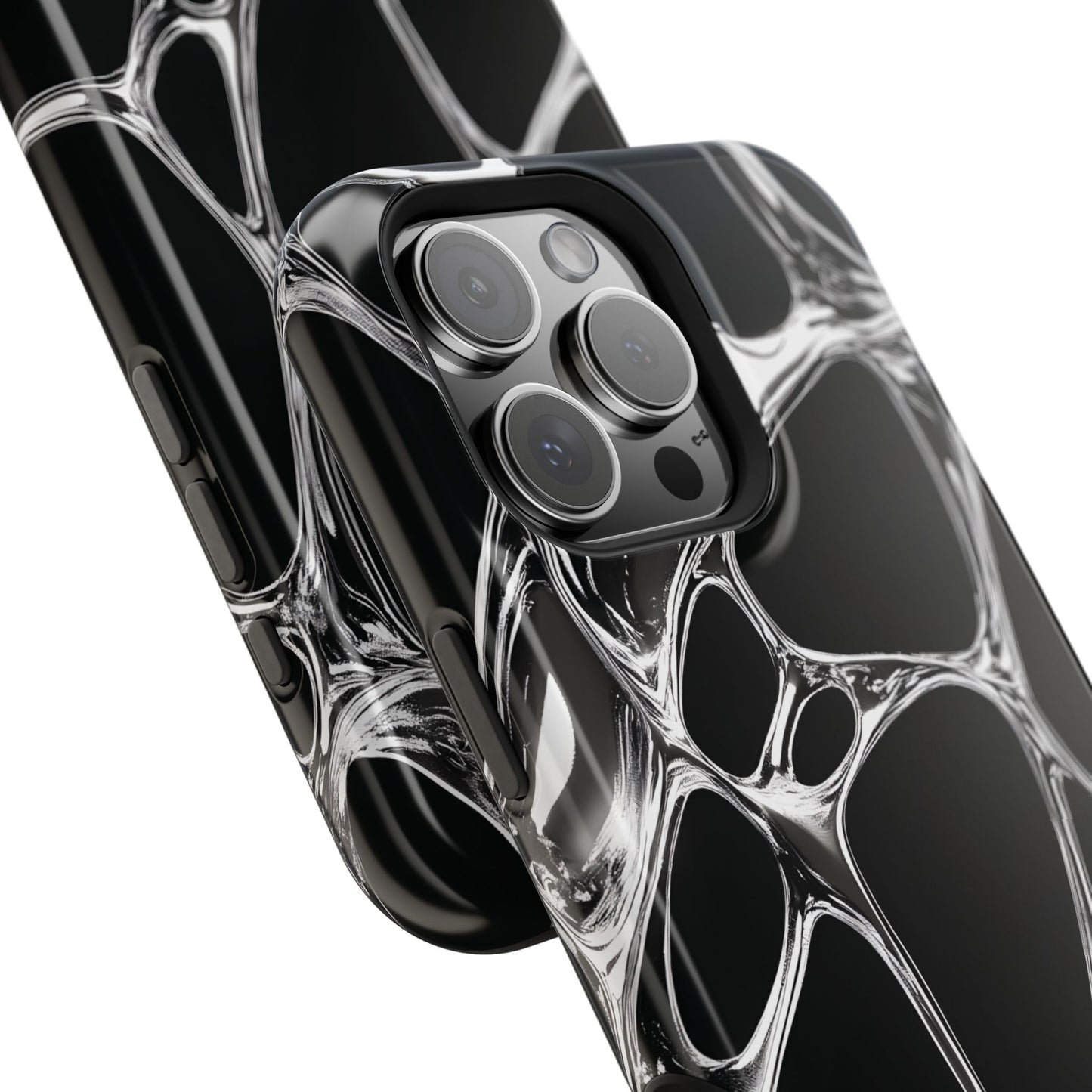 Liquid Metal Abstract Phone Case – MagSafe Compatible for iPhone & Samsung Galaxy