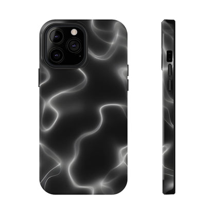 Electric Black Glow Phone Case – MagSafe Compatible for iPhone & Samsung Galaxy