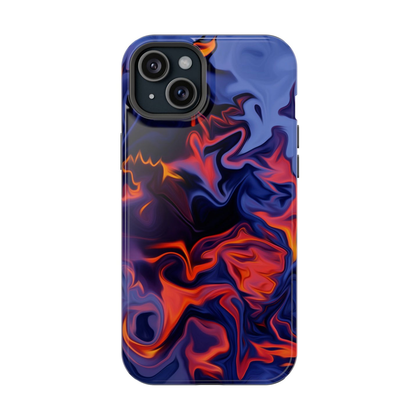 Fiery Swirl Abstract Phone Case – MagSafe Compatible for iPhone & Samsung Galaxy