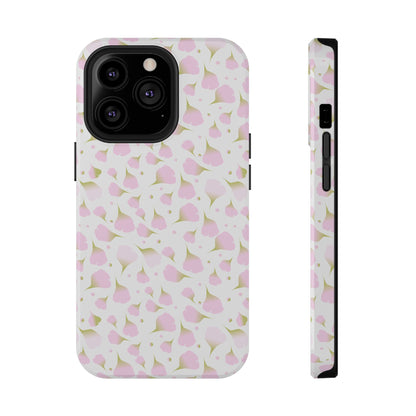 Soft Pink Petal Pattern Phone Case – MagSafe Compatible for iPhone & Samsung Galaxy