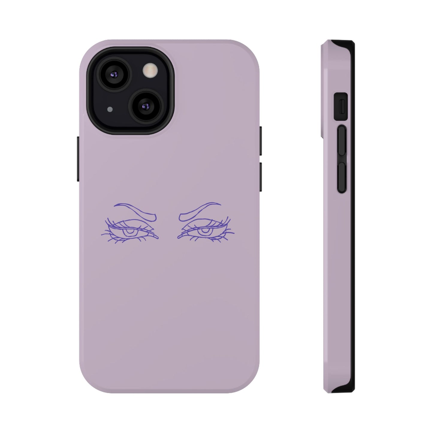 Sassy Line Art Eyes Phone Case – MagSafe Compatible for iPhone & Samsung Galaxy