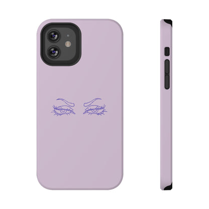 Sassy Line Art Eyes Phone Case – MagSafe Compatible for iPhone & Samsung Galaxy